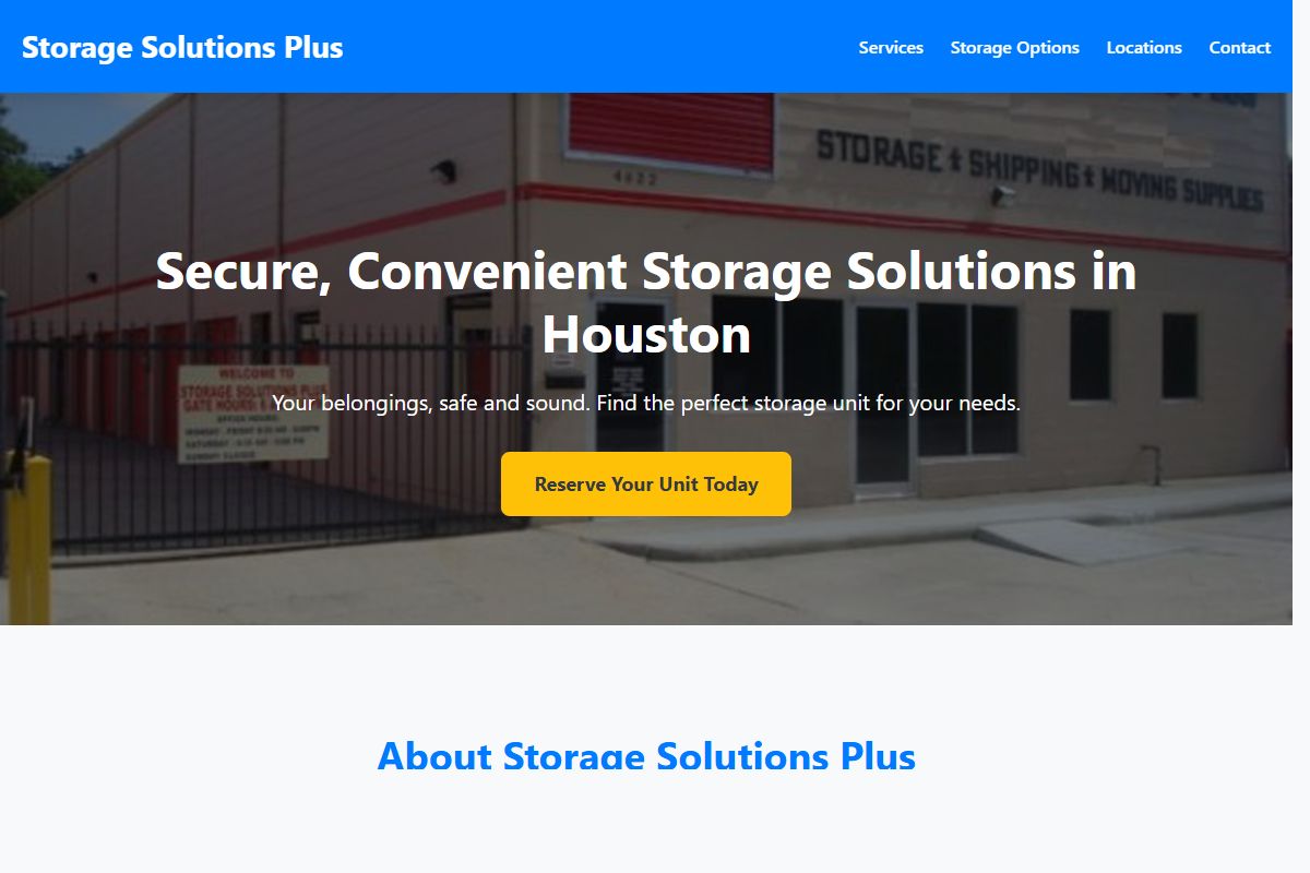 AI Redesign for storagesolutionsplus.com/