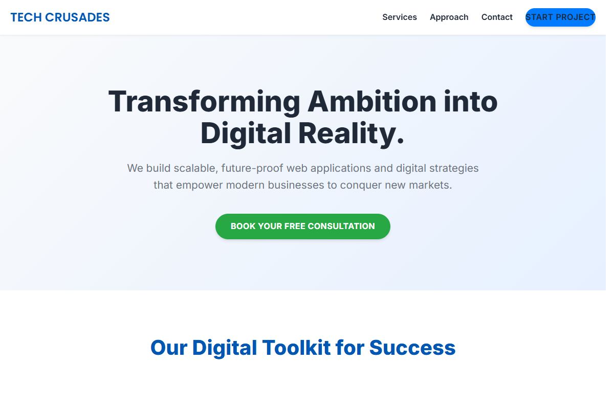 AI Redesign for techcrusades.com/