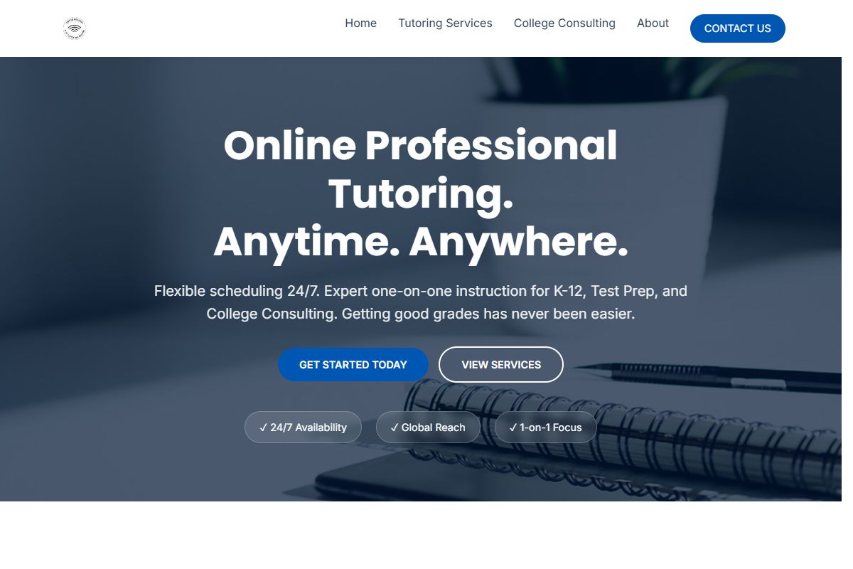 AI Redesign for tutoronwifi.com/