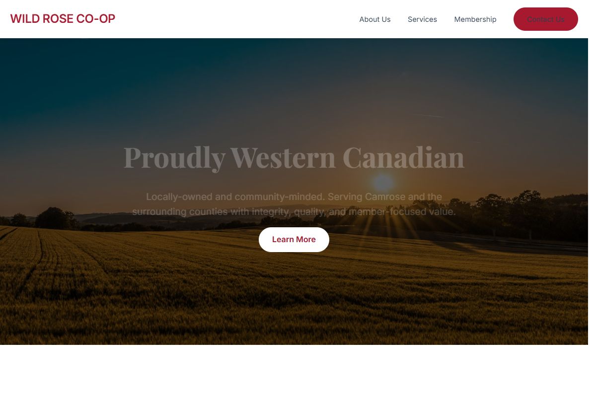 AI Redesign for wildroseco-op.crs/