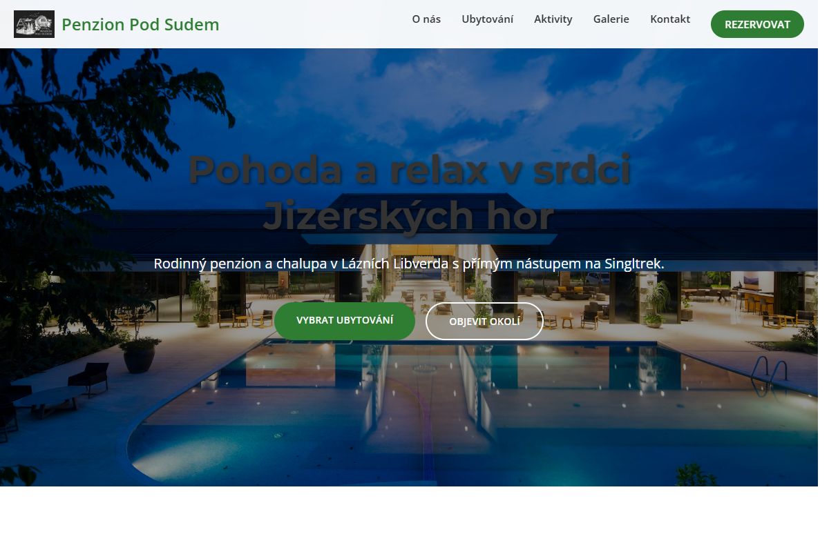 AI Redesign for penzionpodsudem.cz/