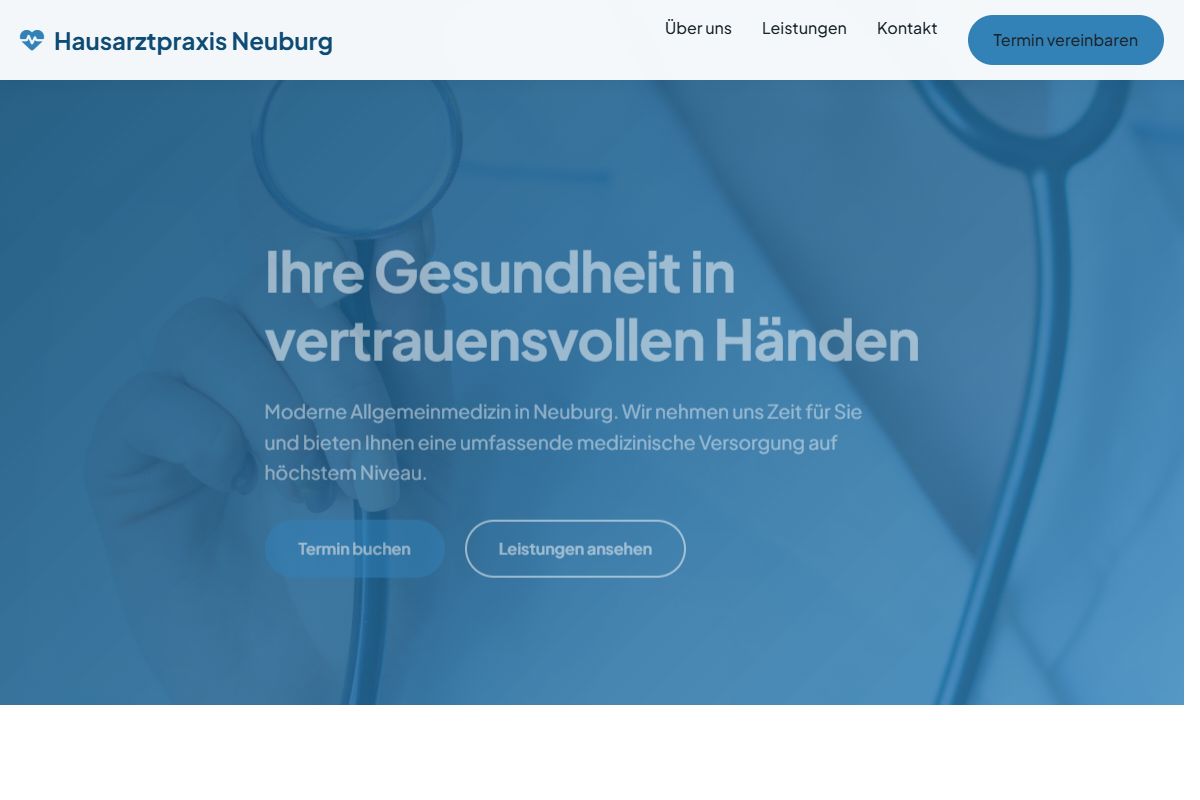 AI Redesign for hausarztpraxis-neuburg.de/