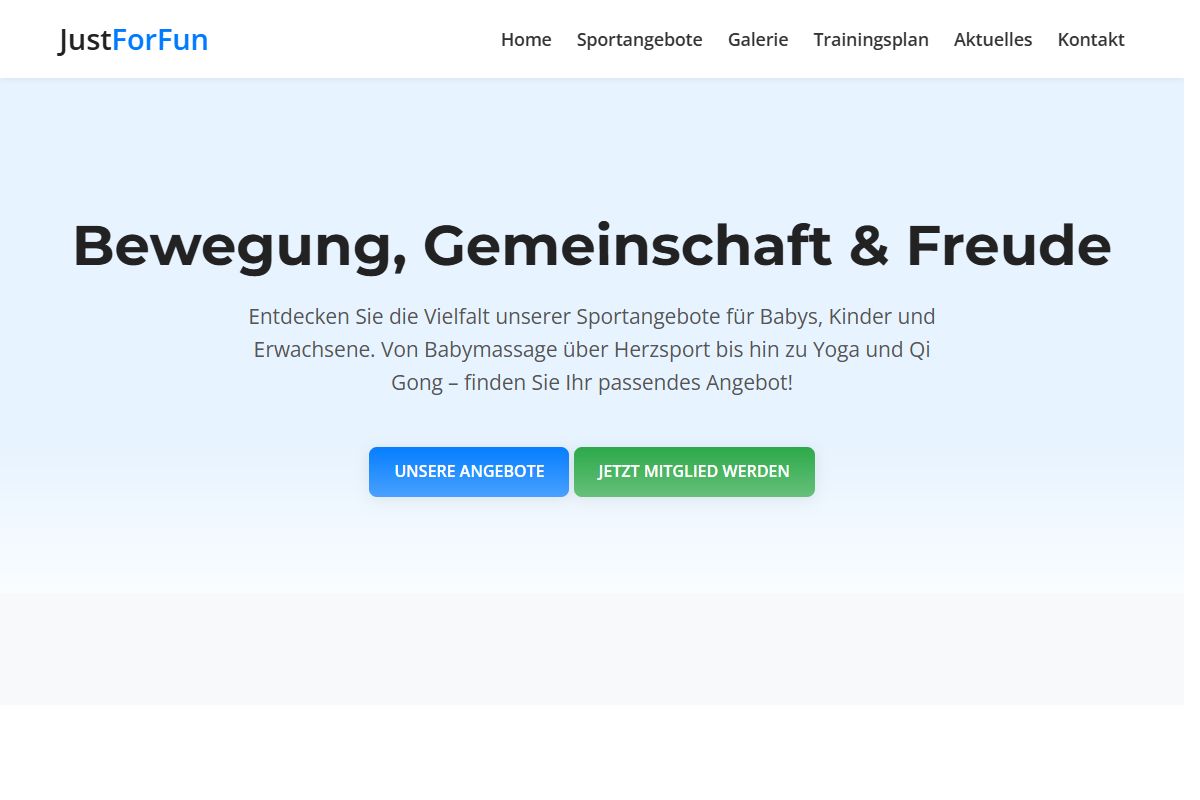 AI Redesign for just-for-fun-team.de/