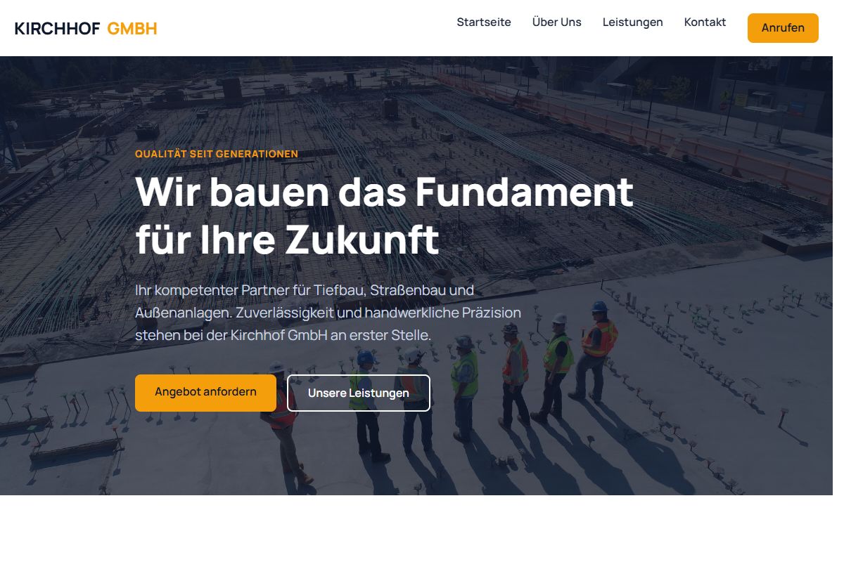 AI Redesign for kirchhof-gmbh.de/
