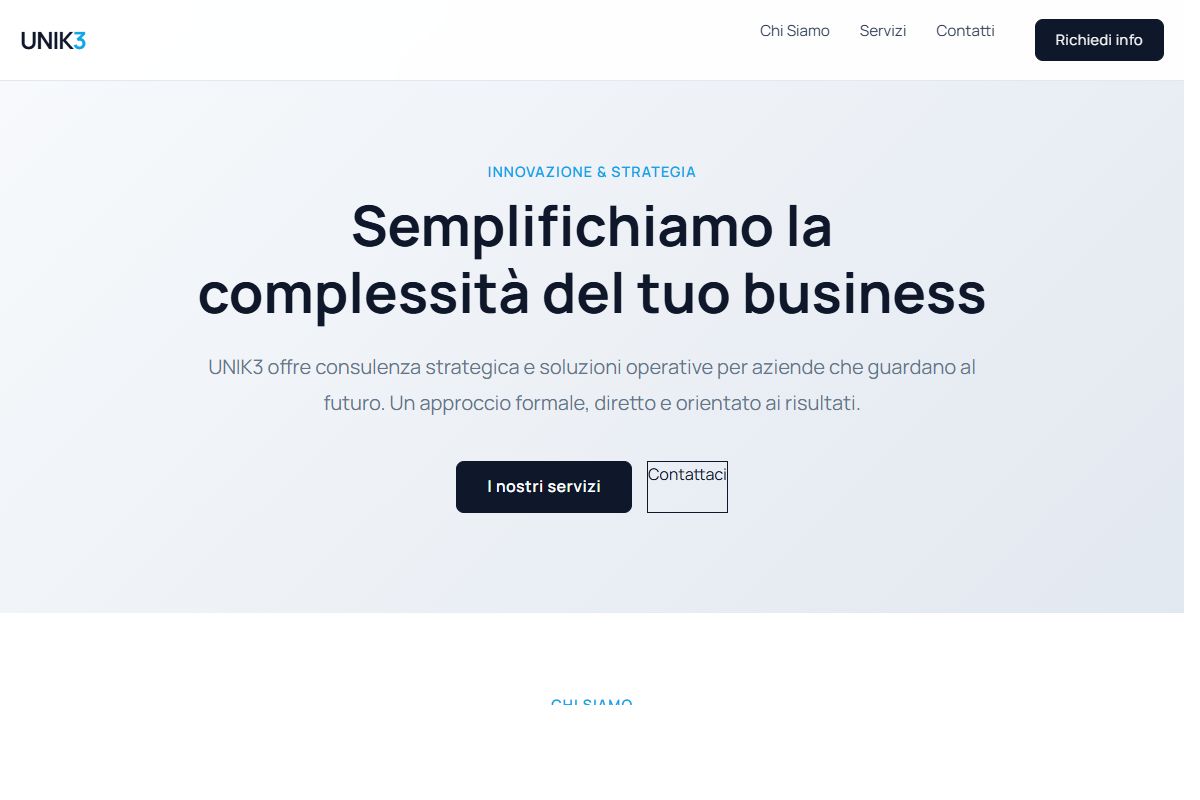 AI Redesign for unik3.eu/