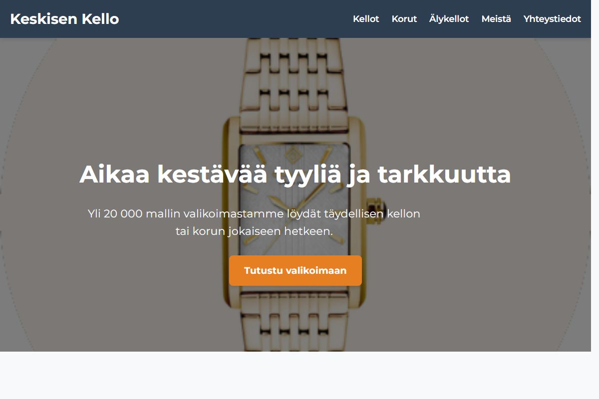 AI Redesign for keskisenkello.fi/