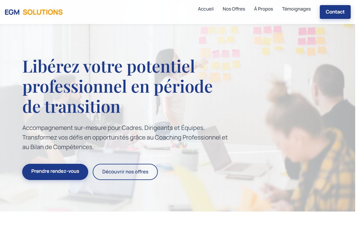 AI Redesign for egmsolutions.fr/