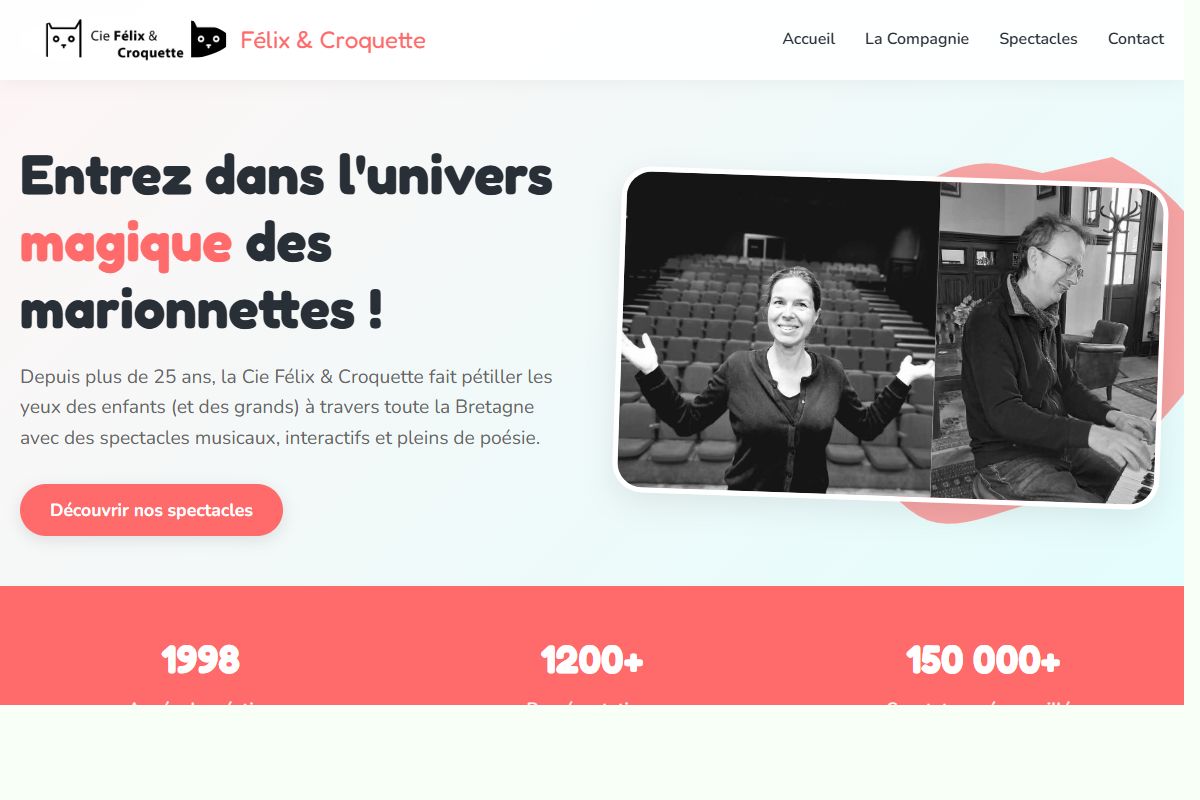 AI Redesign for felixetcroquette.fr/