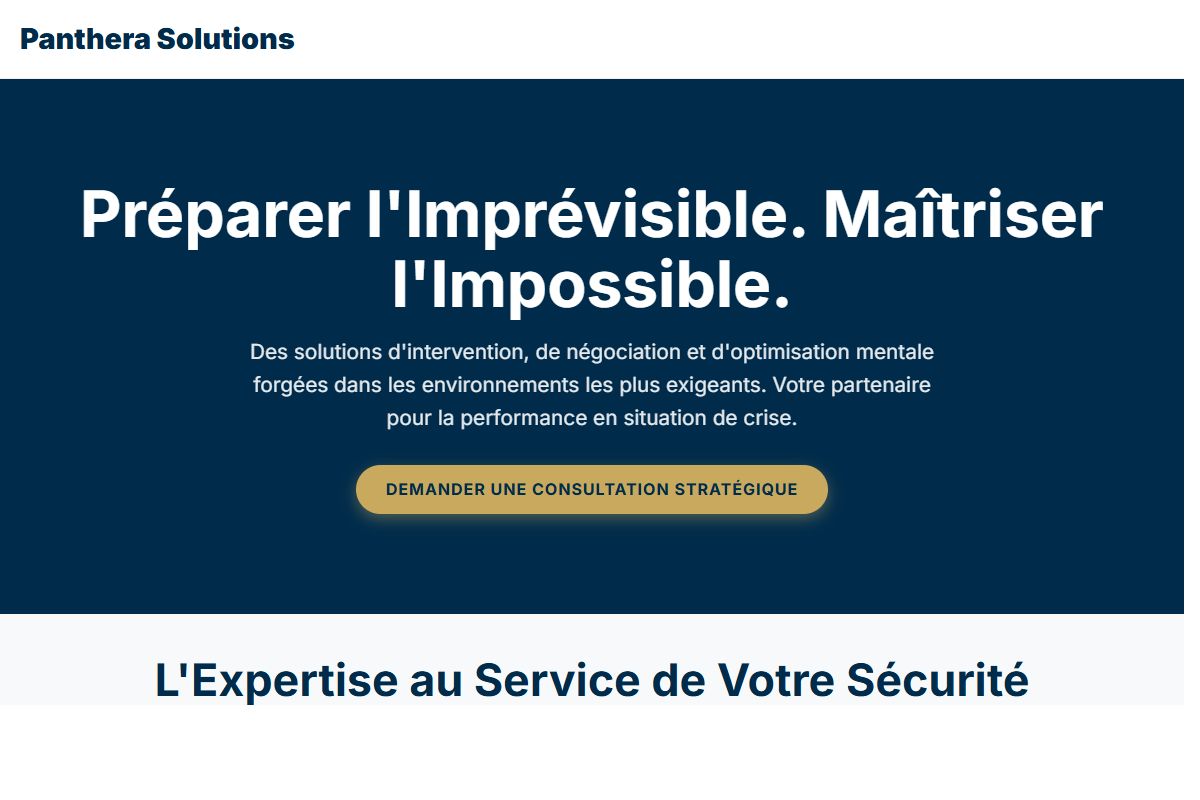 AI Redesign for pantherasolutions.fr/
