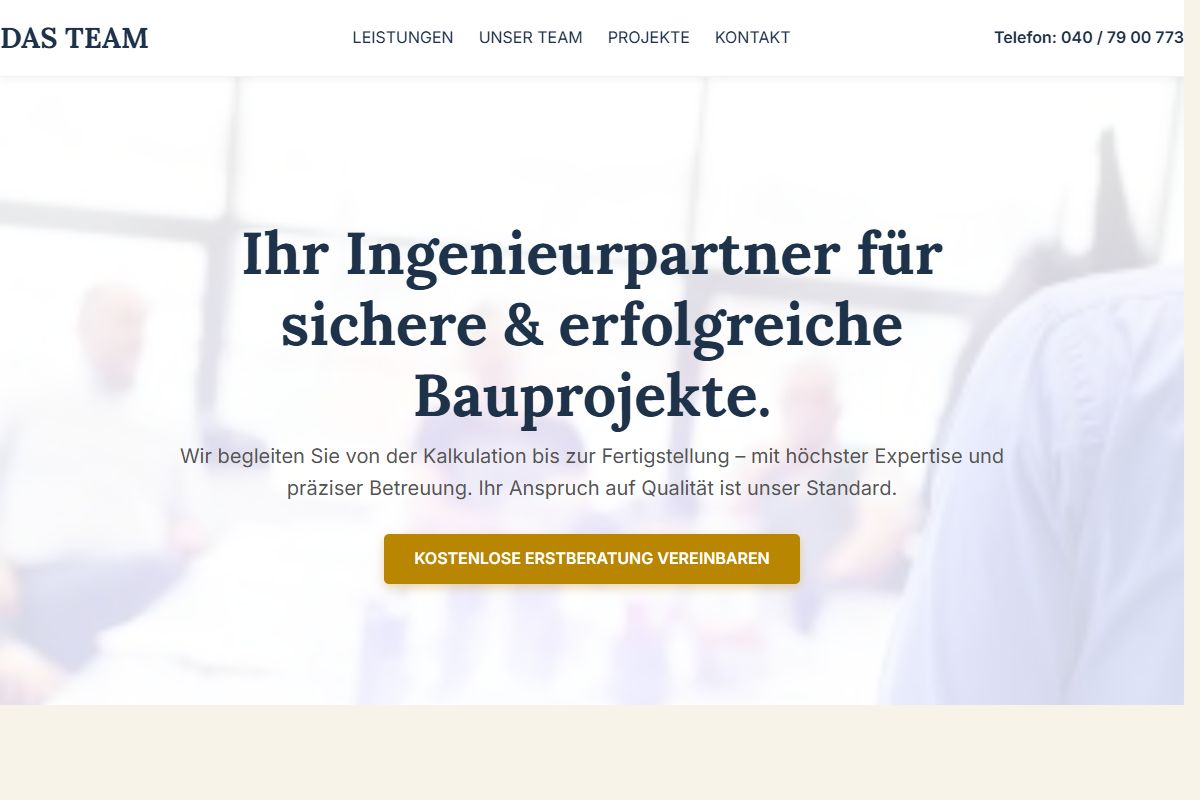 AI Redesign for dasteam.hamburg/