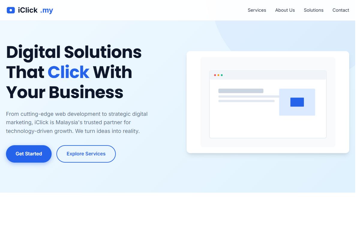 AI Redesign for iclick.my/