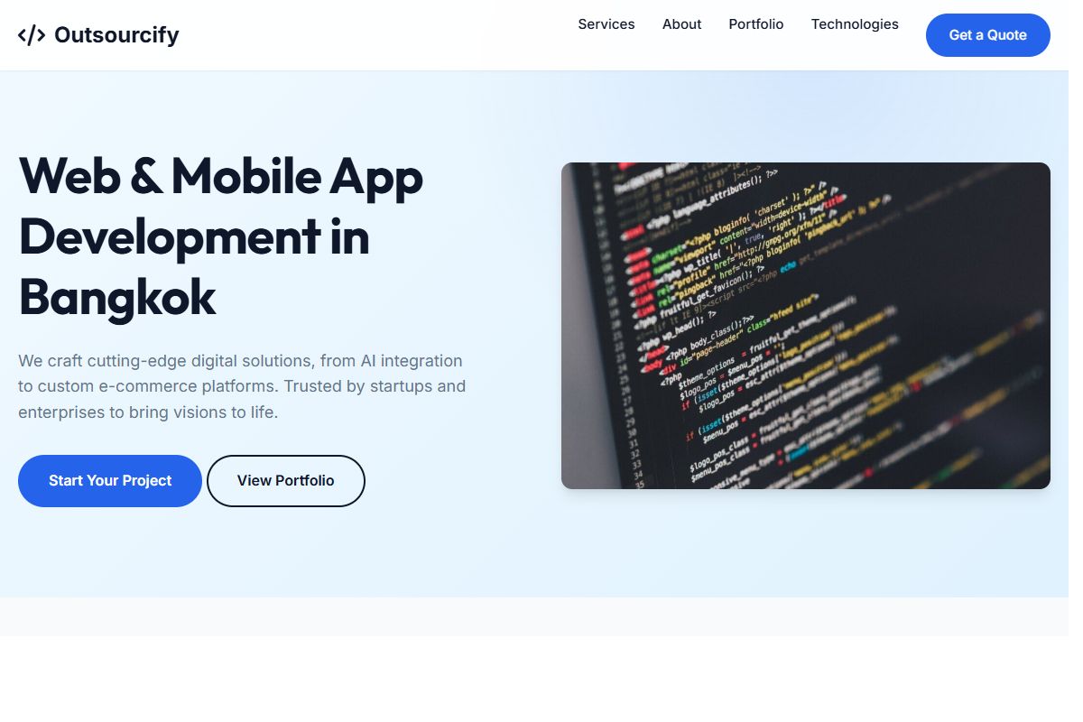 AI Redesign for outsourcify.net/