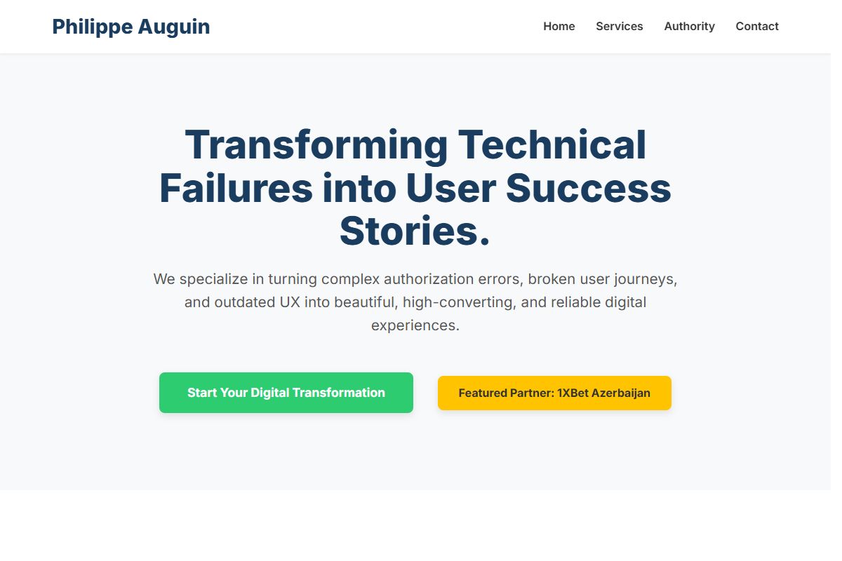 AI Redesign for philippeauguin.org/
