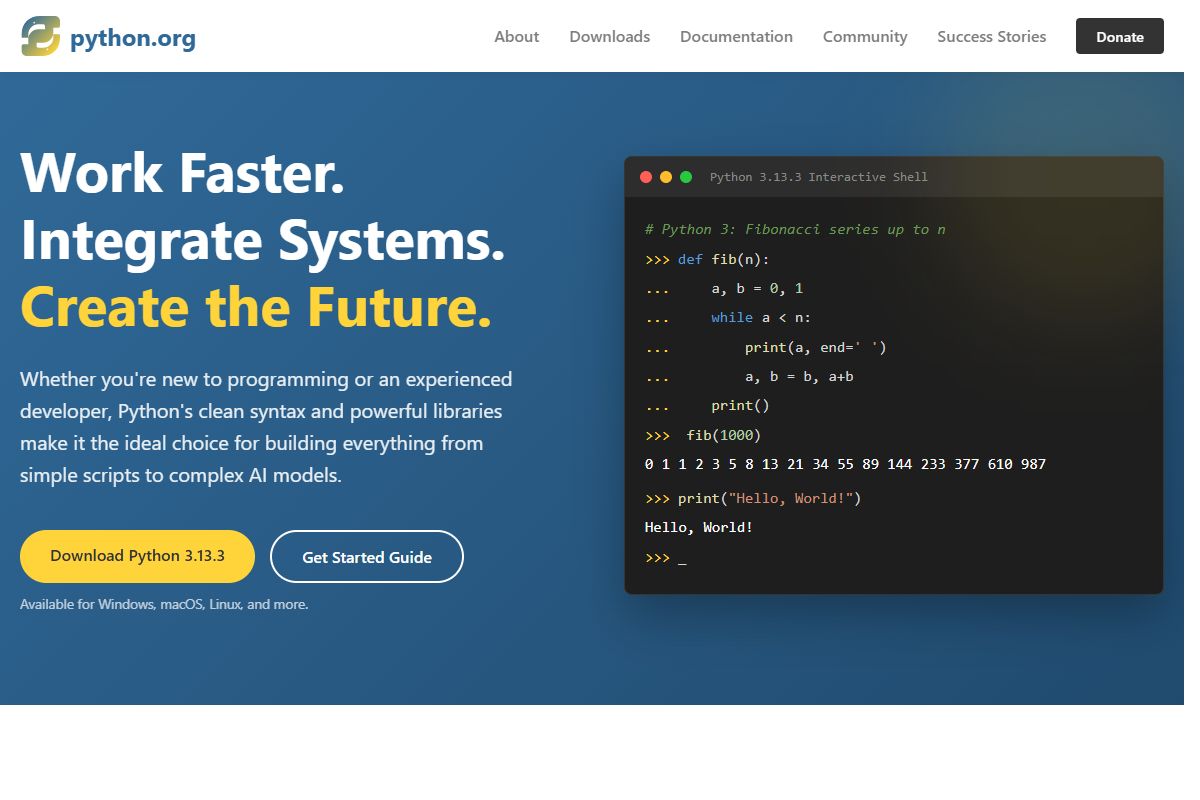 AI Redesign for python.org/