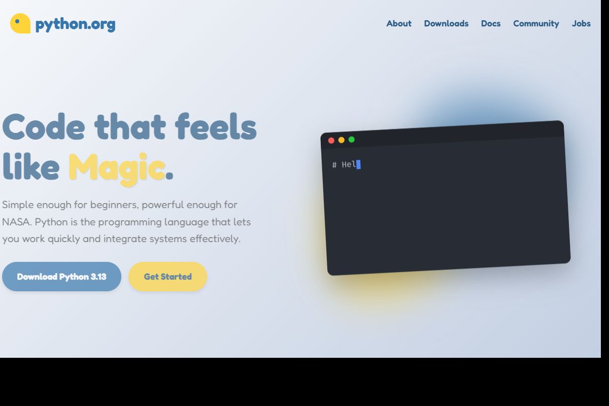 AI Redesign for python.org/