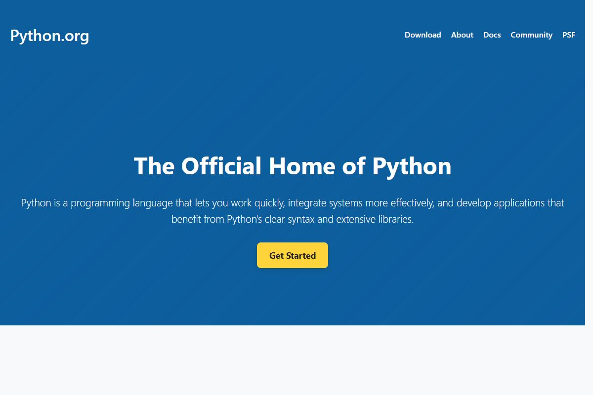 AI Redesign for python.org/