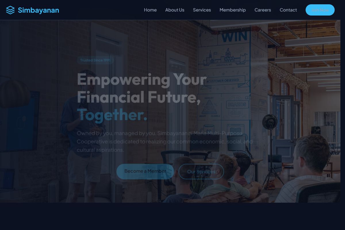 AI Redesign for simbayanancoop.org/