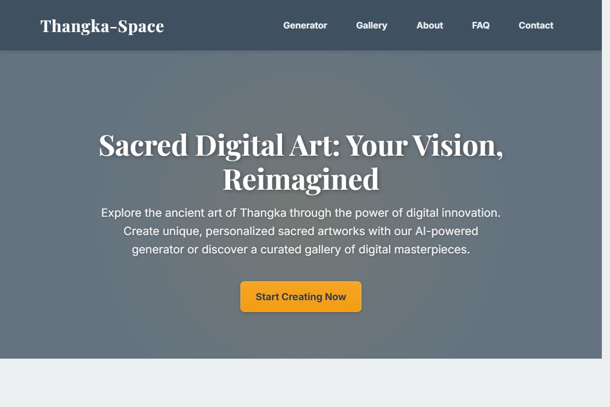 AI Redesign for thangka.space/