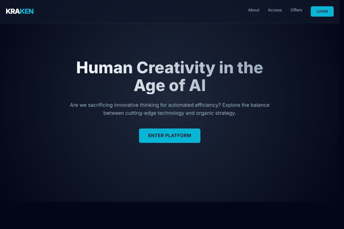 AI Redesign for krakmp.to/