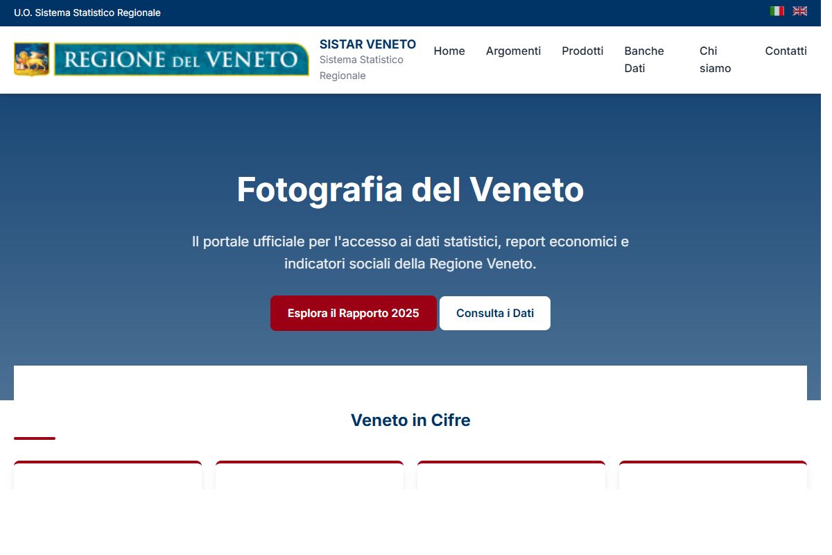 AI Redesign for statistica.regione.veneto.it/